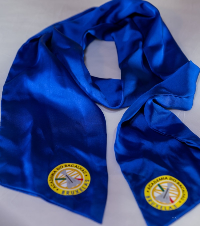 Lenço seda  da Academia do Bacalhau